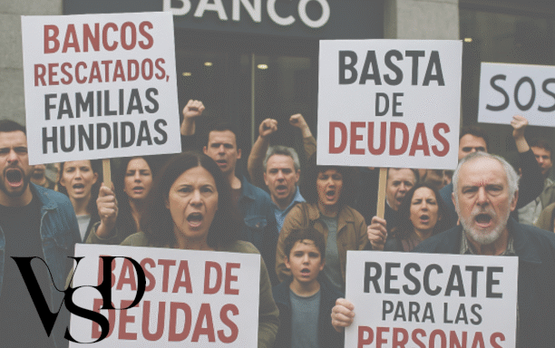 Bancos rescatados, familias hundidas. VIVE SIN DEUDAS