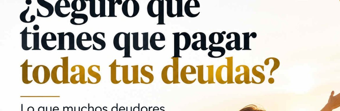 ¿Seguro que tienes que pagar todas tus deudas?